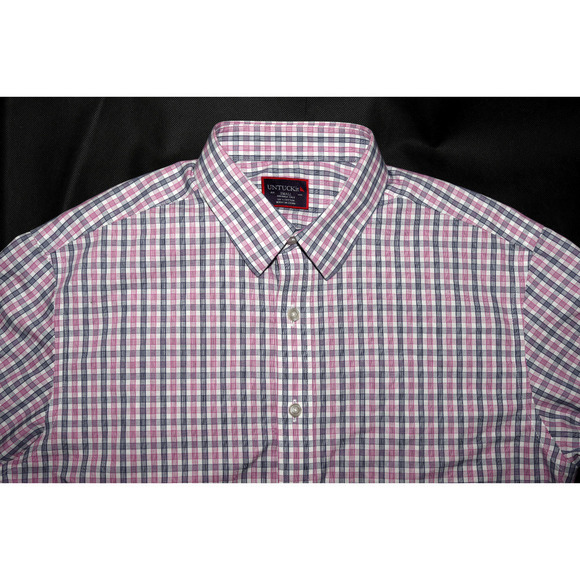 UNTUCKit‎ Wrinkle Free Men's Long Sleeve Button Front Shirt Size Small - Picture 4 of 7